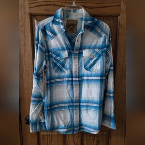 Red Camel Blue and White Checkered Casual Shirt